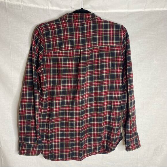 Madewell Flannel Slim Ex-Boyfriend Shirt in Chilton Plaid‎ - Picture 5 of 6